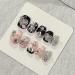 Nails Nail Tips Nails Set Handmade Wear Nail Personality Burst Flash Sweet Cool Short Nail Spell Drill Steel Beads Nail Art Finished Style Design(L)
