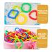 Shop Amosfun 140 Pcal Geometric Chain Buckle Sensory Rings - Durable Plastic Baby Links Toys for Stroller Car & Toddler Fun - International Shipping Available - Buy Online on GoSupps.com