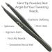 Zizzili Basics Tweezers - Surgical Grade Slant and Pointed Tweezer Bundle for Precision Hair Removal - Buy Online on GoSupps.com