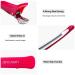 6 Pack Non-Slip Silicone Hair Clips for Styling & Sectioning - No Crease Duckbill Clips for Thick & Thin Hair - Professional Salon Quality - Pink - Buy Online on GoSupps.com