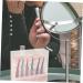WOFASHPURET Storage Rack Rack for Display Eyelash Holder Eyelash for Extensions Makeup Holder Eyelash Rack Pink Extend Acrylic Marble 14.5x4.5cm - Buy Online on GoSupps.com