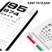 Pocket Eye Chart Set - Snellen & Rosenbaum (2 in 1) - 42.00 x 78.00 - Vision Test Tool - Buy Online on GoSupps.com