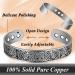 Vicmag Copper Bracelet for Men | Ultra Strength Magnetic 99.99% Pure Copper Cuff Bangle | Adjustable Size | Gift Box | Tree Raven Grey - Buy Online on GoSupps.com
