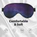 FoRes Universe Stars Galaxy Eye Mask - Light Blocking Adjustable Sleep Mask for Deep Rest - Unisex Adult - Buy Online on GoSupps.com