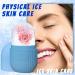 RoseFlower Ice Roller for Face and Eye - Food-Grade Silicone Cube - Reusable Puffiness Relief Beauty Roller - Ice Holder Mold in Light Blue - Buy Online on GoSupps.com