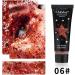 Gl-Turelifes Face Body Glitter Gel Sequins for Eyes Lips Hair Nail Face and Body - Mermaid Flakes Chunky Glitter Festival Accessory 30ml (#06 Red) - Buy Online on GoSupps.com