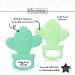 PrimaStella Silicone Cactus Teethers for Babies - Set of 2, BPA Free, Safety Tested, Cute & Soothing, Easy to Hold - Green & Neo Mint - Buy Online on GoSupps.com