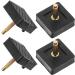 LIFKOME High Heel Replacement Tips - 2 Pairs Square Heel Repair Caps for Women - Black Shoe Repair Accessories 1.80x1.70 CM - Buy Online on GoSupps.com