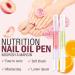 Cuticle Oil Pens for Nail Care Natural Cuticle Oil Pens 2Pcs Nail Oil for Manicure Pedicure Nourish Nail Cracking and Dry Nail Repair Treatment Orange & Peach - Buy Online on GoSupps.com