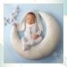 M&G House Newborn Photography Accessories Pillow Set - Half Moon and Star Pillows for Baby Photoshoot Props in White - Buy Online on GoSupps.com