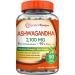 Doctors Recipes Ashwagandha, 2100 MG, Organic Ashwagandha Root Extract, Std. 5% Withanolides 105MG, Natural Stress Relief, Mood Support, with Black Pepper Extract, Non-GMO, 90 Veggie Capsules 90 Count (Pack of 1)