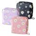 TSHAOUN 3 Pieces Sanitary Napkin Towel Storage Bag Portable Menstrual Cup Pouch Sanitary Napkin Pad Organizer with Zipper Tampons for Girls Women Lady Collect Bag for Coin Lipstick Key (3Colors)