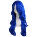 Buy MapofBeauty 24 Navy Blue Curly Wig with Side Bangs - Sexy & Charming Hair Extensions for Glamorous Looks - Buy Online on GoSupps.com