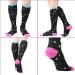 Dreshow Compression Stockings for Women & Men - 3 Pack Multicoloured Compression Socks for Sports Running Air Travel & Cycling - Size B L-XL - Buy Online on GoSupps.com