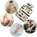 NAANLE Striped Daisies Hot Water Bottle with Lid - 1L for Menstrual Cramps Relief & Heat Therapy | Transparent Design - Buy Online on GoSupps.com