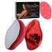 Germantique crystal hair wheeling rubber natural crystal hair remover pain-free nanoglas hair removal device gentle crystal epilier and peeling for silky smooth skin (red)