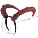 Housoutil Demon Horn Headband Halloween Devil Horns Gothic Black Devil Horns Halloween Cosplay Ox Horn Hair Accessories for Women Men Kid - Buy Online on GoSupps.com