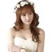 Ysxy Women's Floral Crown - Handmade Flower Garland Halo for Brides & Festivals - Beige Hair Accessory - Buy Online on GoSupps.com