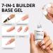 Builder Nail Gel 15ML - 7 in 1 Clear Base Gel Strengthener & Hard Gel for Nail Extensions | Shop Internationally - Buy Online on GoSupps.com