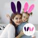 Uonlytech 2pcs Bunny Ears Headband - Purple/Pink Satin for Easter Cosplay & Parties - Buy Online on GoSupps.com