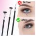 3PCS Folding Lash Brush Set - Multifunctional Scalloped Fan Shape for Clump-Free Eyelashes | Eyelash Comb & Separator Tool for Perfect Lashes - Buy Online on GoSupps.com