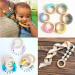 Maxtonser 5pcs 70mm Baby Wooden Teething Rings - Natural DIY Jewelry Crafts Necklace & Bracelet - Buy Online on GoSupps.com
