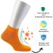 Cosyfeel Women Loose Diabetic Socks | 4-Pack Neuropathy Ankle Socks for Ladies | Super Soft Eco-Friendly Bamboo Material | Durable with Seamless Toe | Multicolour Patterns | 4 Seasons 7-9 1/2 ORANGE PEEL - Buy Online on GoSupps.com