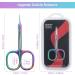 CGBE Professional Nail Smoke Scissors - Curved Tip Extra Sharp Stainless Steel for Cuticle Eyebrows & Eyelashes - Multicolored Design - Buy Online on GoSupps.com