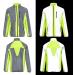 BTR Reflective Running & Cycling Jacket for Men - High Visibility L Yellow | Ideal for Safety & Comfort - Buy Online on GoSupps.com