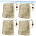 SOESFOUFU 4pcs Bubble Maker Bag Soap Holder Foaming Net Facial Net Face Washing Bag Yellow - Buy Online on GoSupps.com