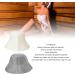 ANGGREK Sauna Bath Hat - Water Absorbent Felt Hat for Men & Women | Comfortable Head Protection in White & Gray - Buy Online on GoSupps.com