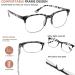 Eyekepper Reading Glasses - 4 Pack Half Frame for Men & Women Mix 1.25x - Stylish & Comfortable - Buy Online on GoSupps.com