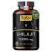 Shilajit Pur de l Himalaya - 120 G lules de Shilajit - Haute Concentration en Acide Fulvique et Acides Humiques - 1300 mg par Dose Quotidienne - Mumijo Test en Laboratoire Sans Additifs