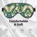 SSIMOO Green Banana Leaves Print Eye Mask | Ultra-Soft Light-Blocking for Comfortable Sleep | International Shipping - Buy Online on GoSupps.com
