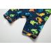 BONVERANO Baby Boys Swimsuit - UPF 50+ Short-Sleeve One Piece Swimwear, 3-6 Months, Colorful Shark Design - Buy Online on GoSupps.com