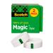 Scotch Brand Magic Tape  2 Rolls  Numerous Applications  Engineered for Repairing  Great for Gift Wrapping  3/4 x 1000 Inches  Boxed (810K2)