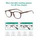 Eyekepper Retro Reading Glasses for Women & Men - Tortoise Frame +0.75 - Stylish Eyeglasses for Reading - Buy Online on GoSupps.com
