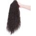 Natural Ponytail Extension Clip in Hair Extensions Long Curly Corn Wave Claw on Ponytail Heat Resistant Synthetic Hairpiece for Women Dark Brown - Buy Online on GoSupps.com