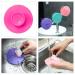 4 Pack Silicone Makeup Brush Cleaning Mat - Round Cosmetic Brush Cleaner Pad with Suction Cup (Green, Purple, Pink, Rose Red) - Buy Online on GoSupps.com