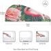 Tropical Flowers Flamingo Hair Towel 2 Pack Super Absorbent Quick Dry Hair Turbans for Women & Girls - Buy Online on GoSupps.com