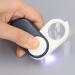 10X Pocket Magnifying Glass Double Layer Lenses Folding Handheld Mini Magnifier Keyring with LED Light for Reading Inspection Elderly - Buy Online on GoSupps.com