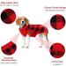 Shop Katzinst Christmas Dog Sweater - Fleece Medium-Sized Sweater for Maltesers & Jack Russells - Red & Black Style - Buy Online on GoSupps.com