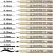 Fineliner Drawing Pens Set - 12 Black Waterproof Ink Markers for Artists - Buy Online on GoSupps.com