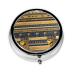 Egyptian Pharaonic Frescoesround Pill Box 3 Compartment Round Pill Box Organizer Portable Travel Pill Box for Traveling.