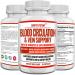 Blood Circulation & Vein Support Supplement, 90 Caps, Helps with Spider and Varicose Veins, Supports Vessels, Leg and Heart Health with Niacin, Ginger, Cayenne Pepper