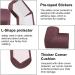 INCREWAY 16pcs Brown Safety Corner Cushion - Baby Proofing Corner Protector with Adhesive - Buy Online on GoSupps.com