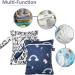 SEAUR 2 Pack Waterproof Cloth Diaper Pockets with Zipper - Portable Baby Diaper Storage Color 3 (18x25 cm) - Buy Online on GoSupps.com