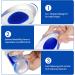 Heeren Cushion - 2 Pairs Gel Heel Protection Pads for Plantar Fasciitis & Heel Pain Relief - Blue Silicone Heel Socks (4 Pieces) - Buy Online on GoSupps.com