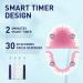 FUMEIKANG Sonic Electric Toothbrush with 8 Heads, Rechargeable for Adults and Kids - Pink - Buy Online on GoSupps.com