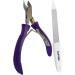 Professional 1/2 Jaw Cuticle Cutter Cuticle Nipper Stainless Steel Manicure Feet Hands Ingrown Toenail Cuticles Cuticle Scissors (Shining Purpul) - Buy Online on GoSupps.com